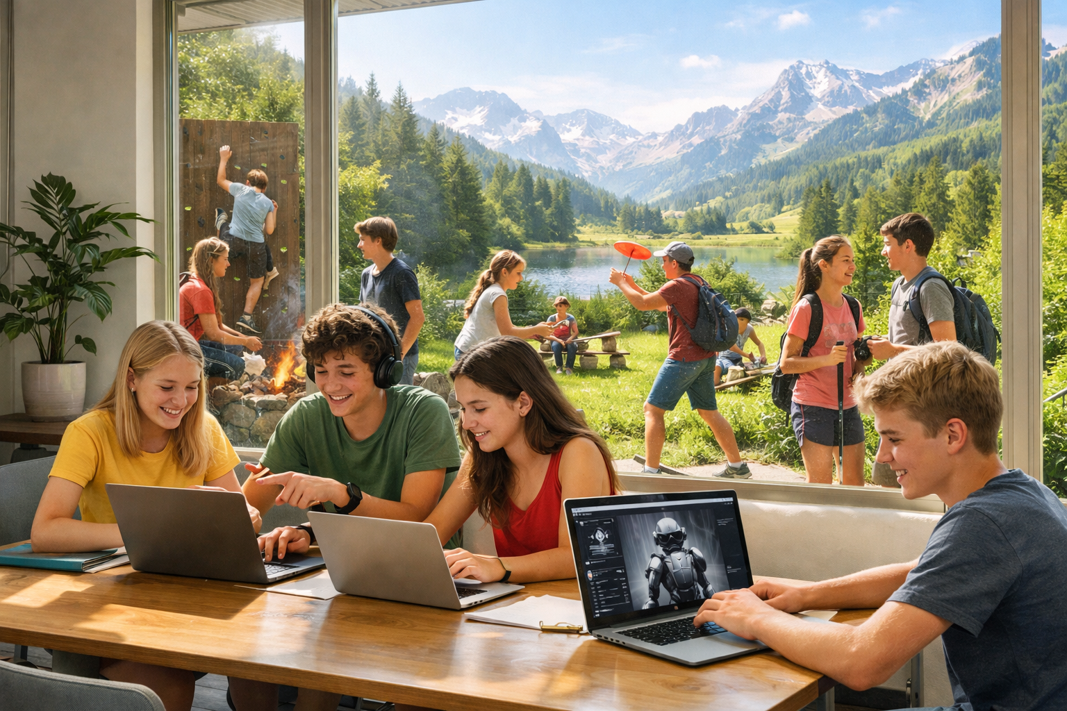 KI-Feriencamp — Outdoor und Technologie